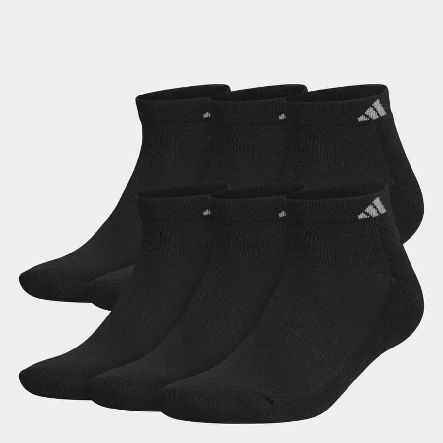adidas Men's Athletic Cushioned Quarter Socks 6-Pair Pack: $8.80