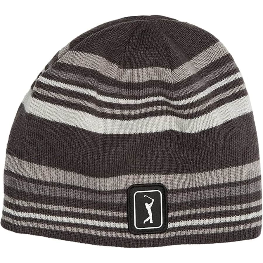 PGA Tour Men's Striped Reversible Beanie: $11 PGA Tour Men's Striped Reversible Beanie: $11