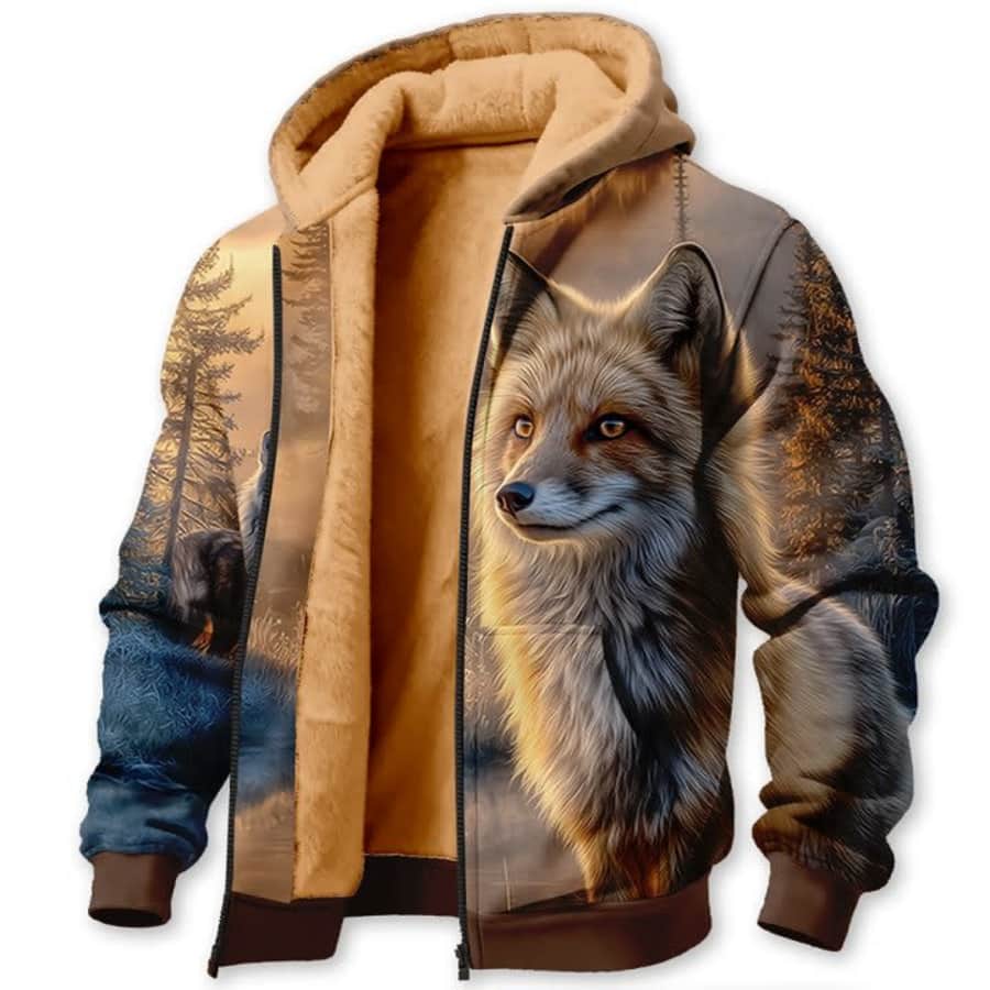 Men's Fleece 3D Military Hunting Jacket: $19