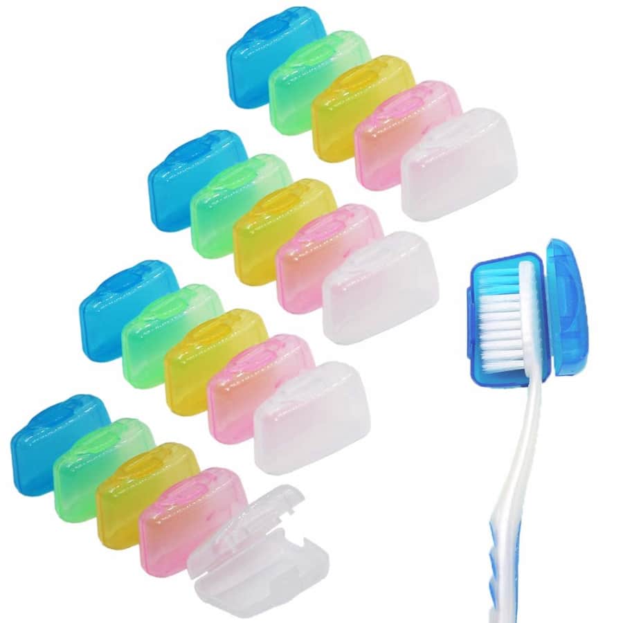 Travel Toothbrush Head Cover 20-Pack: $5