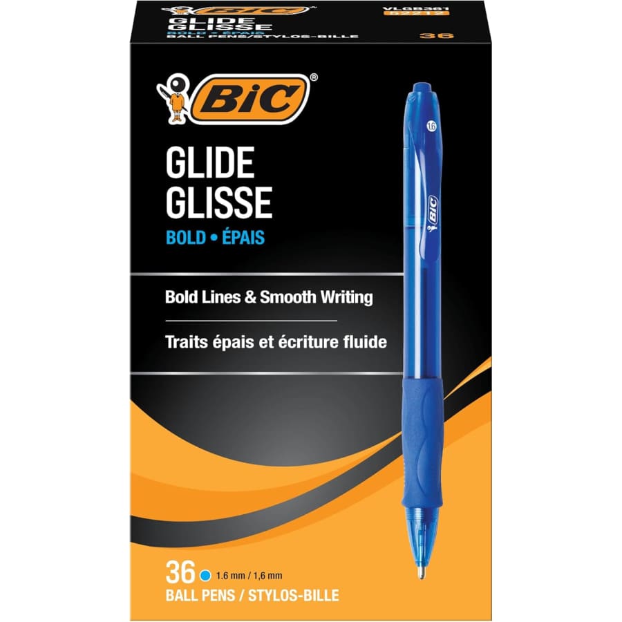 BIC Glide Velocity Bold Ballpoint Pen 36-Pack: $8.25 via Sub & Save