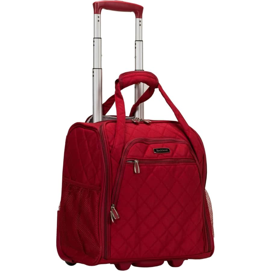 Rockland Melrose Upright Wheeled Carry-On Luggage: $52 Rockland Melrose Upright Wheeled Carry-On Luggage: $52