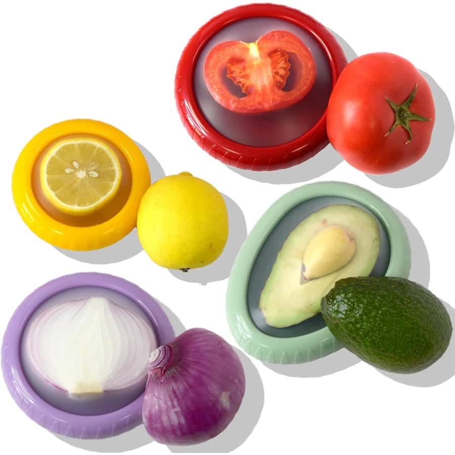 Reusable Avocado, Onion, Lemon, and Tomato Saver Container 4-Piece Set: $11 w/ Prime Reusable Avocado, Onion, Lemon, and Tomato Saver Container 4-Piece Set: $11 w/ Prime