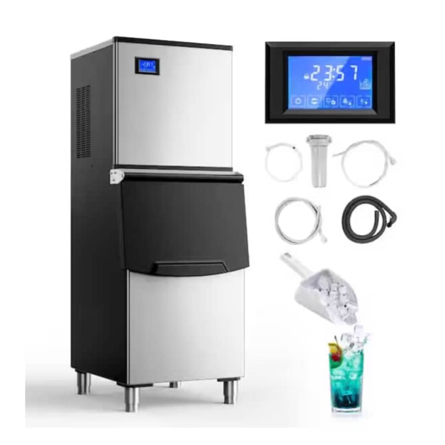 Simzlife 23" Full Size Cubes Freestanding Commercial Ice Maker: $849.99