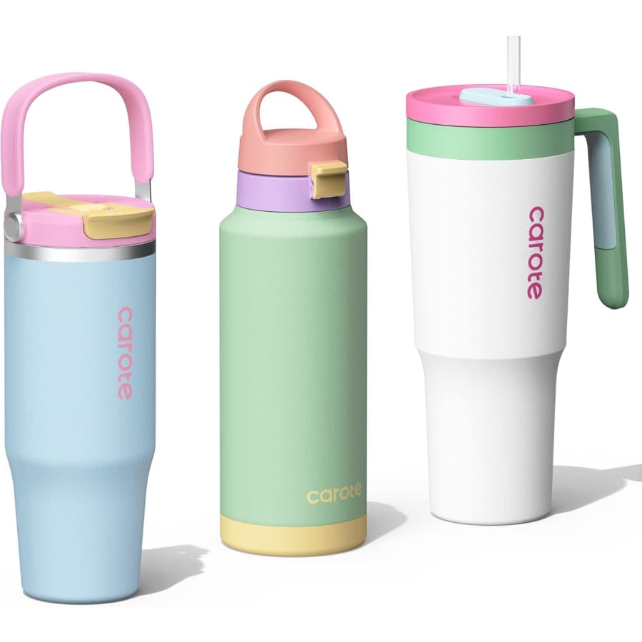 Carote Insulated Stainless Steel Water Bottle 3-Pack: $32 Carote Insulated Stainless Steel Water Bottle 3-Pack: $32