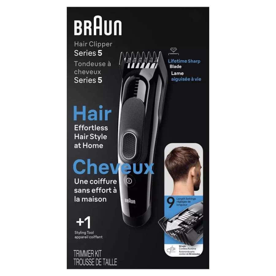 Open-Box Braun Series 5 Hair Clipper: $20.39 Open-Box Braun Series 5 Hair Clipper: $20.39