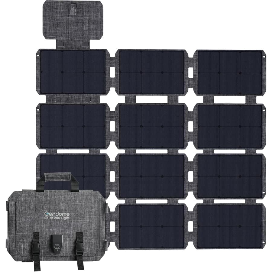Gendome 200W Waterproof Foldable Portable Solar Panel: $99.55 Gendome 200W Waterproof Foldable Portable Solar Panel: $99.55