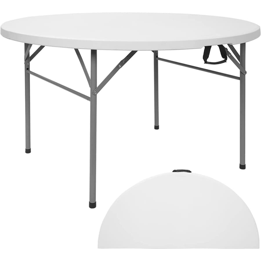 48" Fold-in-Half Round Table: $75