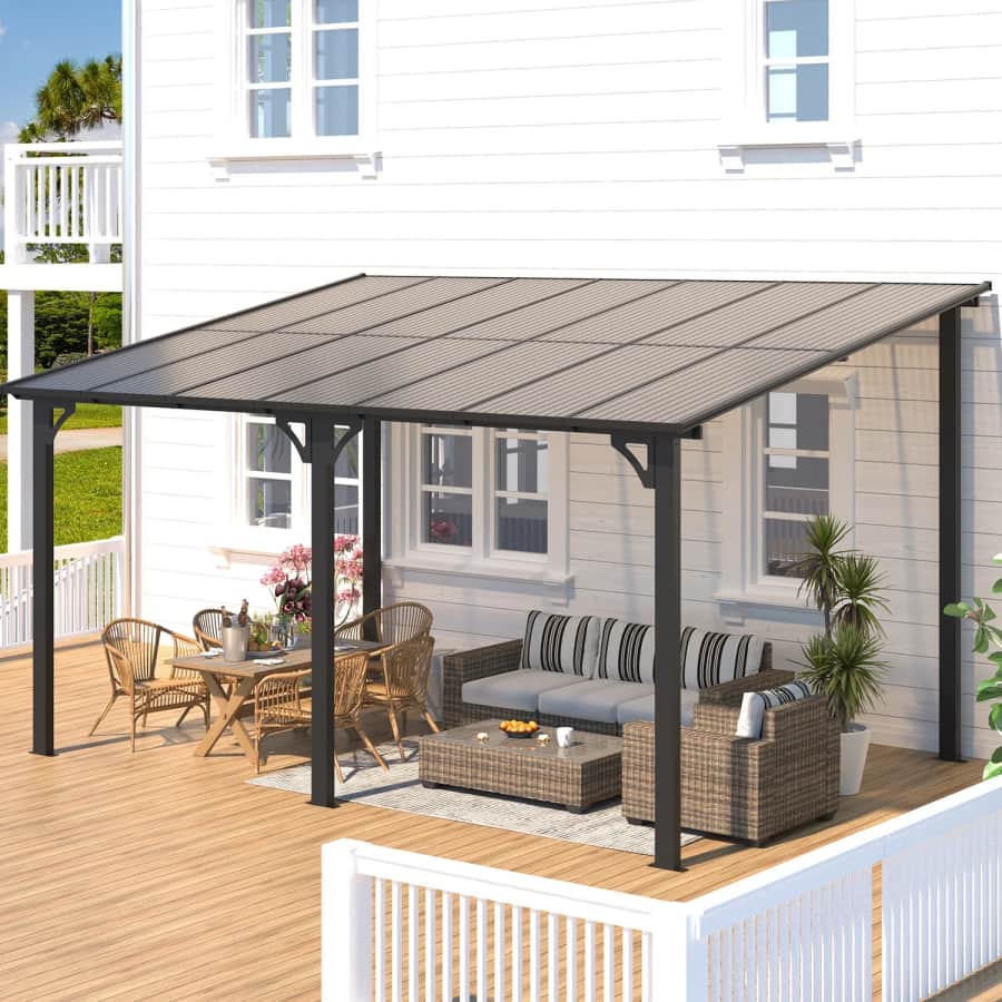 10' x 14' Aluminum Hardtop Patio Pergola: $383