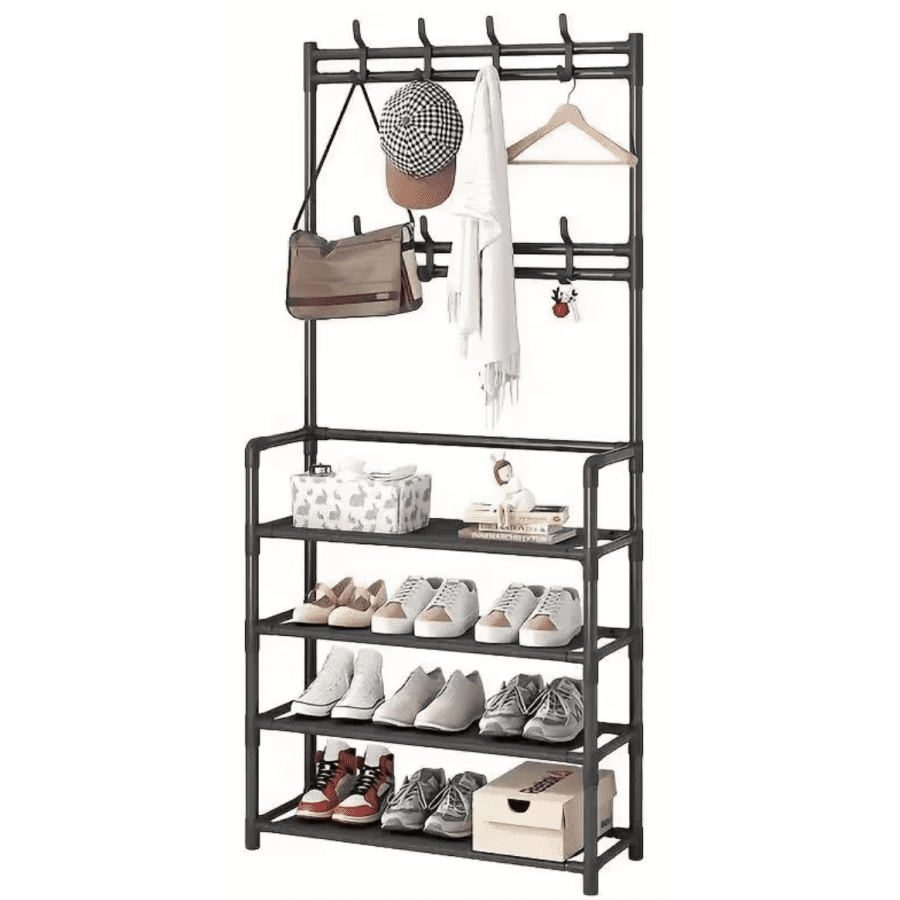 Hall Tree w/ Shoe Rack: $8.76