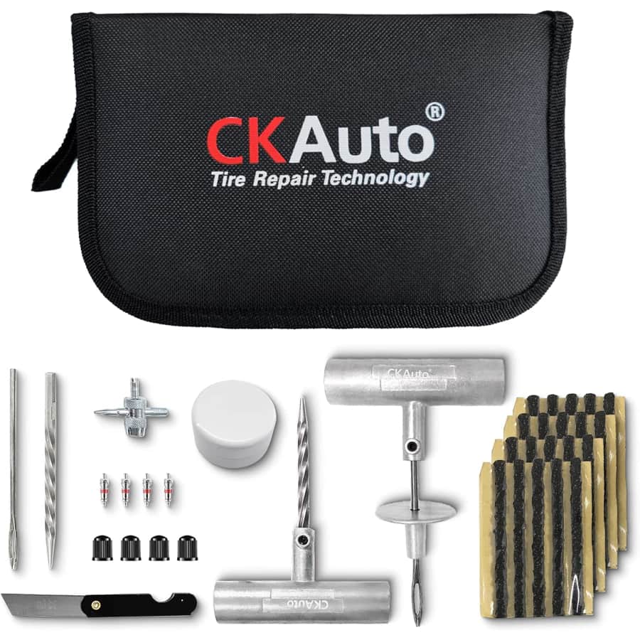 CKAuto Universal Tire Repair Kit: $18