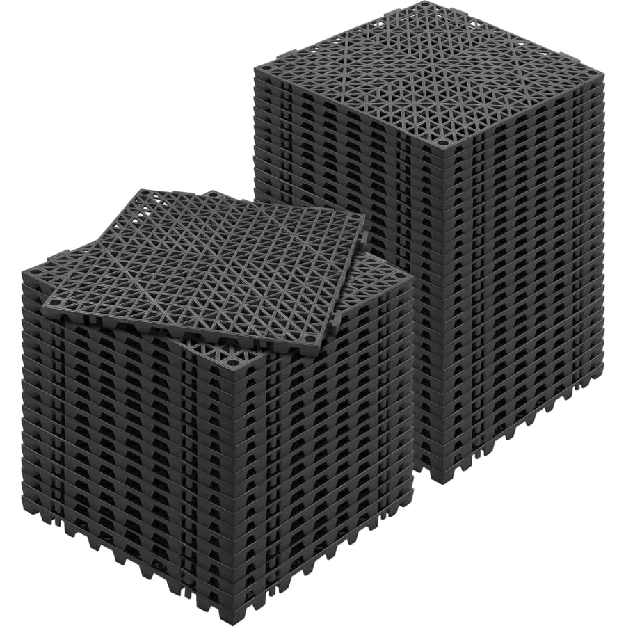Vevor 12" x 12" Interlocking Tile 50-Pack (50-sq. ft. set): $71