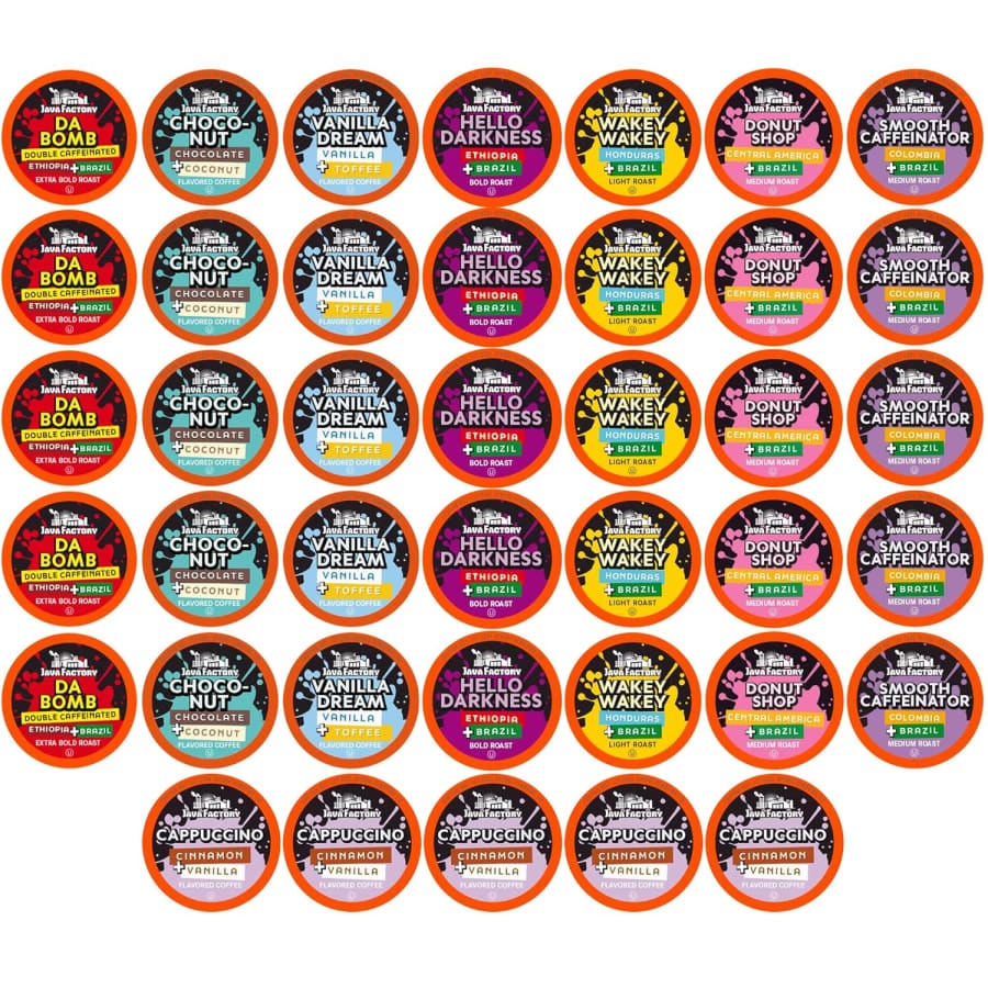 Java Factory Variety Coffee Pod 40-Pack: $14 w/ Sub & Save Java Factory Variety Coffee Pod 40-Pack: $14 w/ Sub & Save