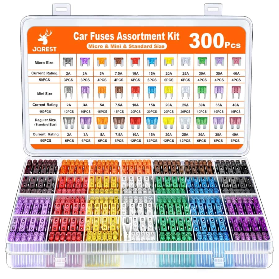 300-Piece Car Fuse Assortment Kit: $13.99 300-Piece Car Fuse Assortment Kit: $13.99