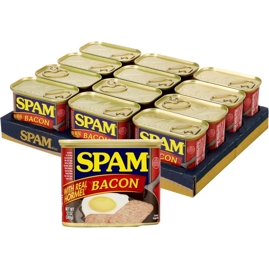 SPAM with Bacon 12-oz. Cans 12-Pack: $33