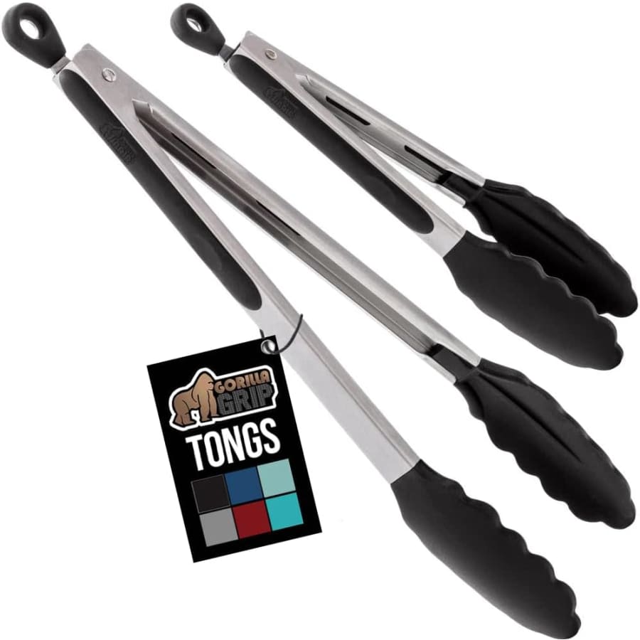 Gorilla Grip Kitchen Tongs 2-Pack: $7.98