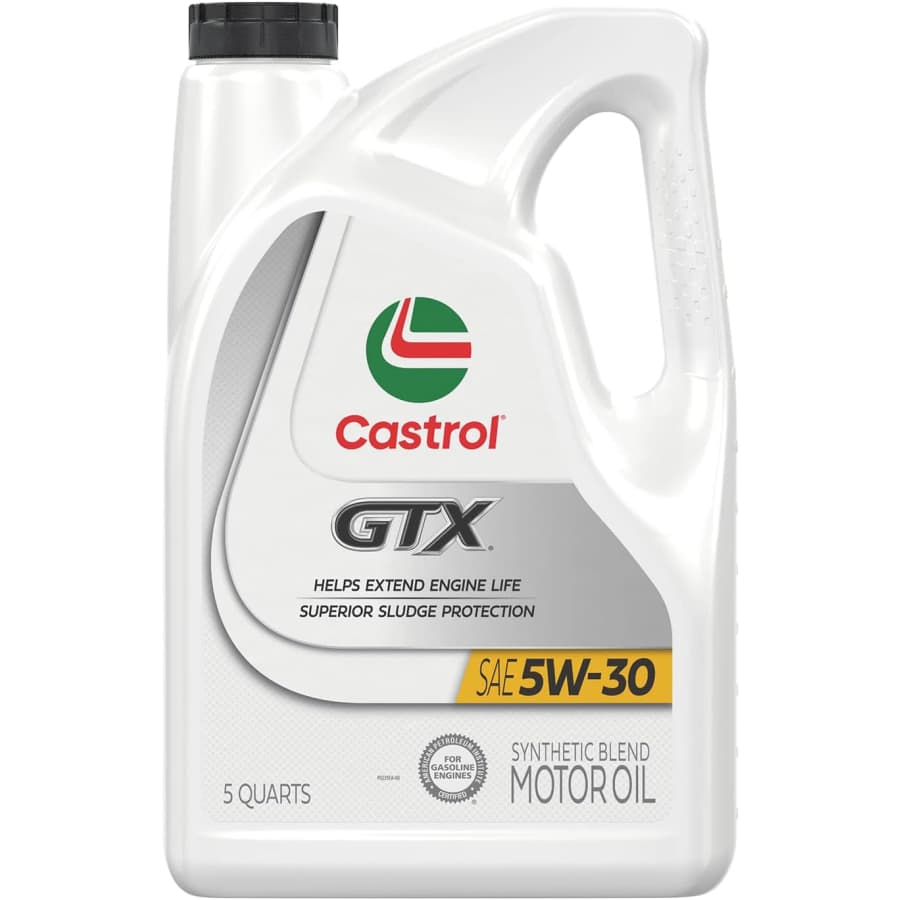 Castrol GTX 5W-30 Synthetic Blend Motor Oil 5-Quart Jug: $17 via Sub & Save Castrol GTX 5W-30 Synthetic Blend Motor Oil 5-Quart Jug: $17 via Sub & Save