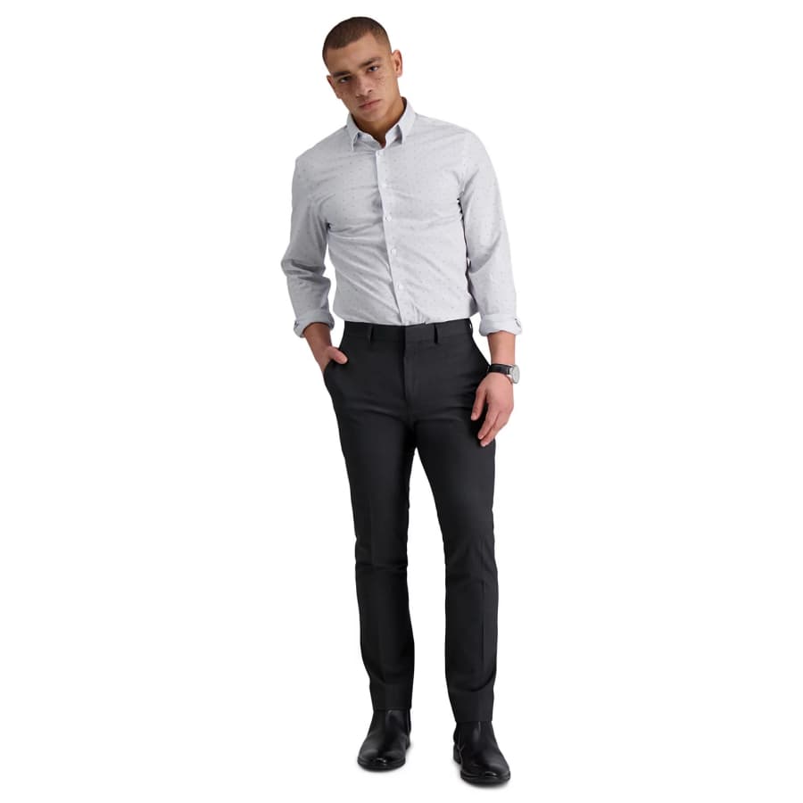 Kenneth Cole Reaction Men's Gabardine Skinny Performance Stretch Flat-Front Dress Pants: $20