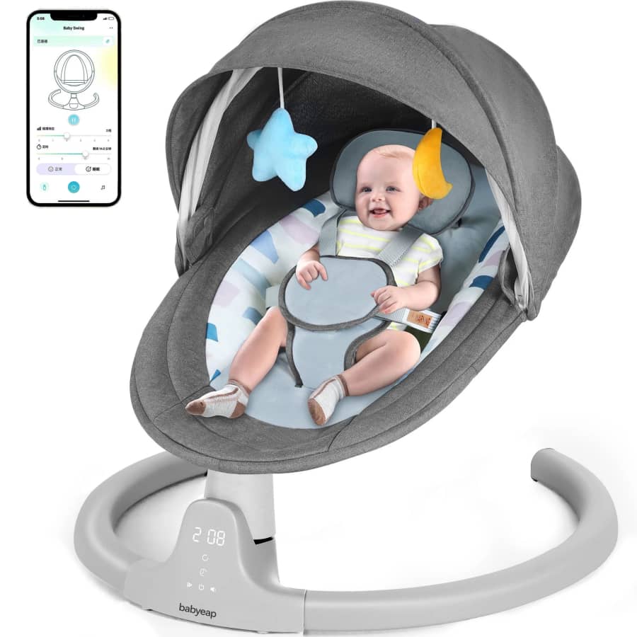 Babyeap Bluetooth Infant Swing: $64.99 Babyeap Bluetooth Infant Swing: $64.99
