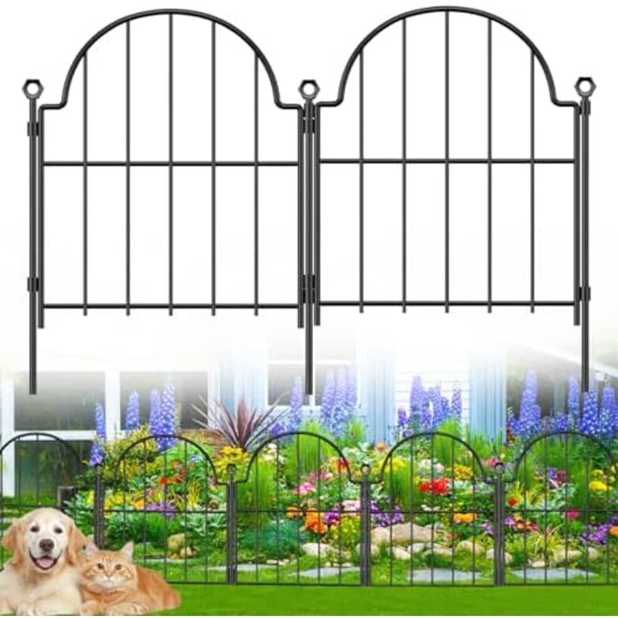 Blingluck 22" x 21-Foot Metal Garden Fence 19-Pack: $15.83