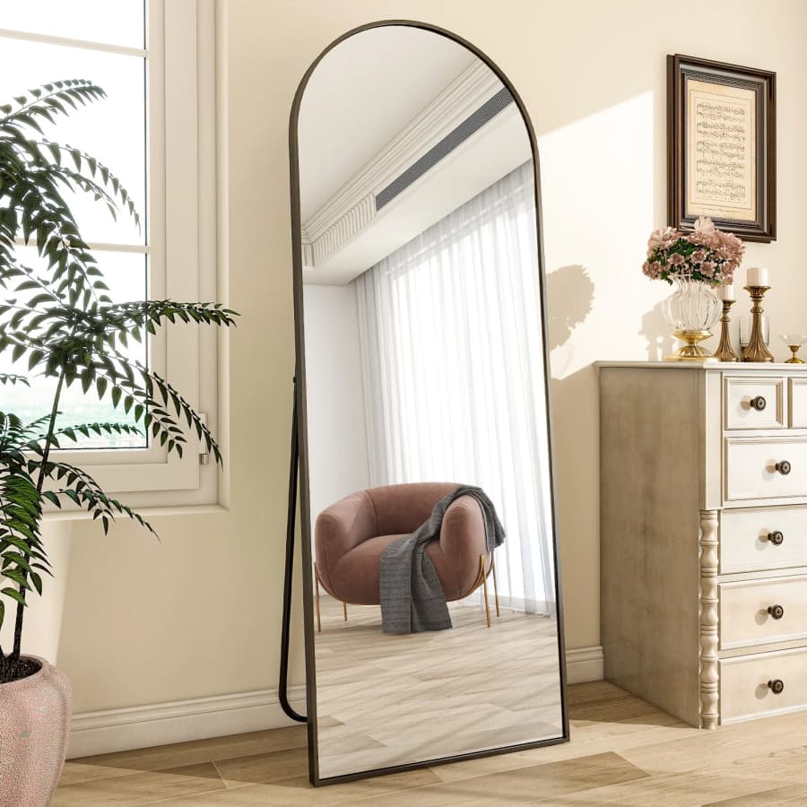 BEAUTYPEAK Arched Full Length Floor Mirror: $48.99 BEAUTYPEAK Arched Full Length Floor Mirror: $48.99