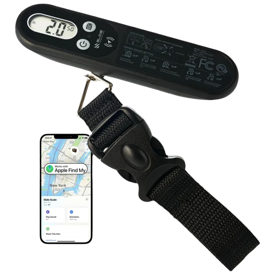 Slide Innovations Apple "Find My" Luggage Tracker and Digital Scale: $20 Slide Innovations Apple "Find My" Luggage Tracker and Digital Scale: $20