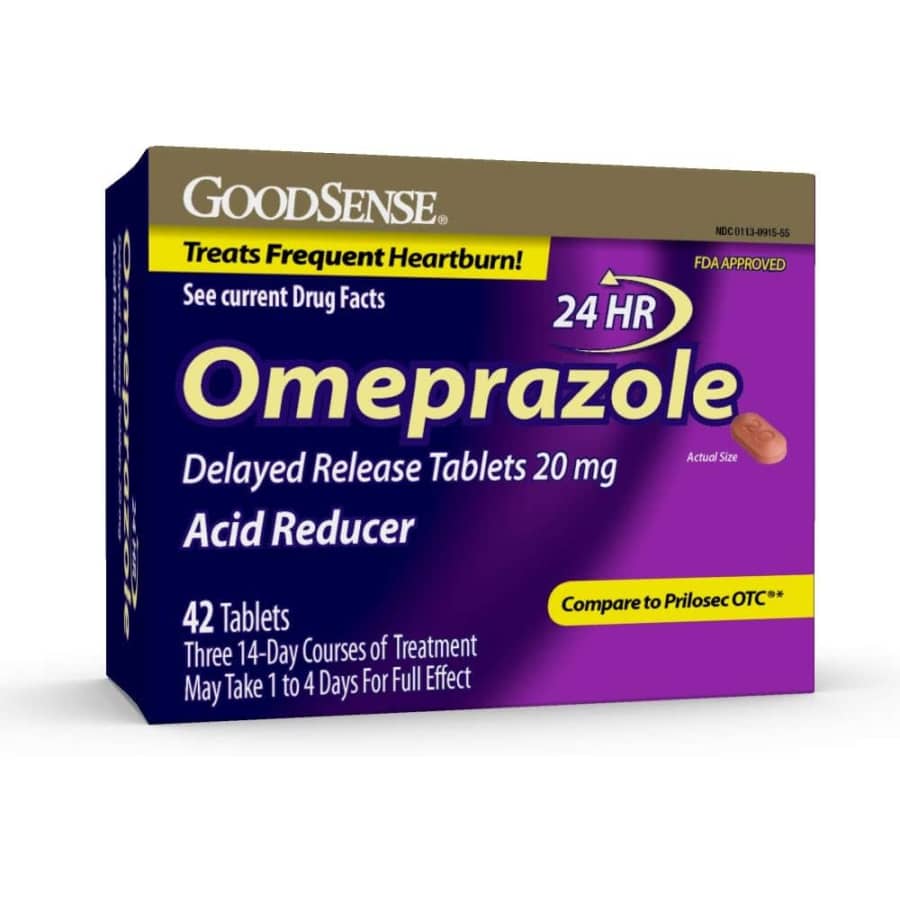 GoodSense 42-Count 20mg Omeprazole Tablets: $9.79 w/ Subscribe & Save GoodSense 42-Count 20mg Omeprazole Tablets: $9.79 w/ Subscribe & Save