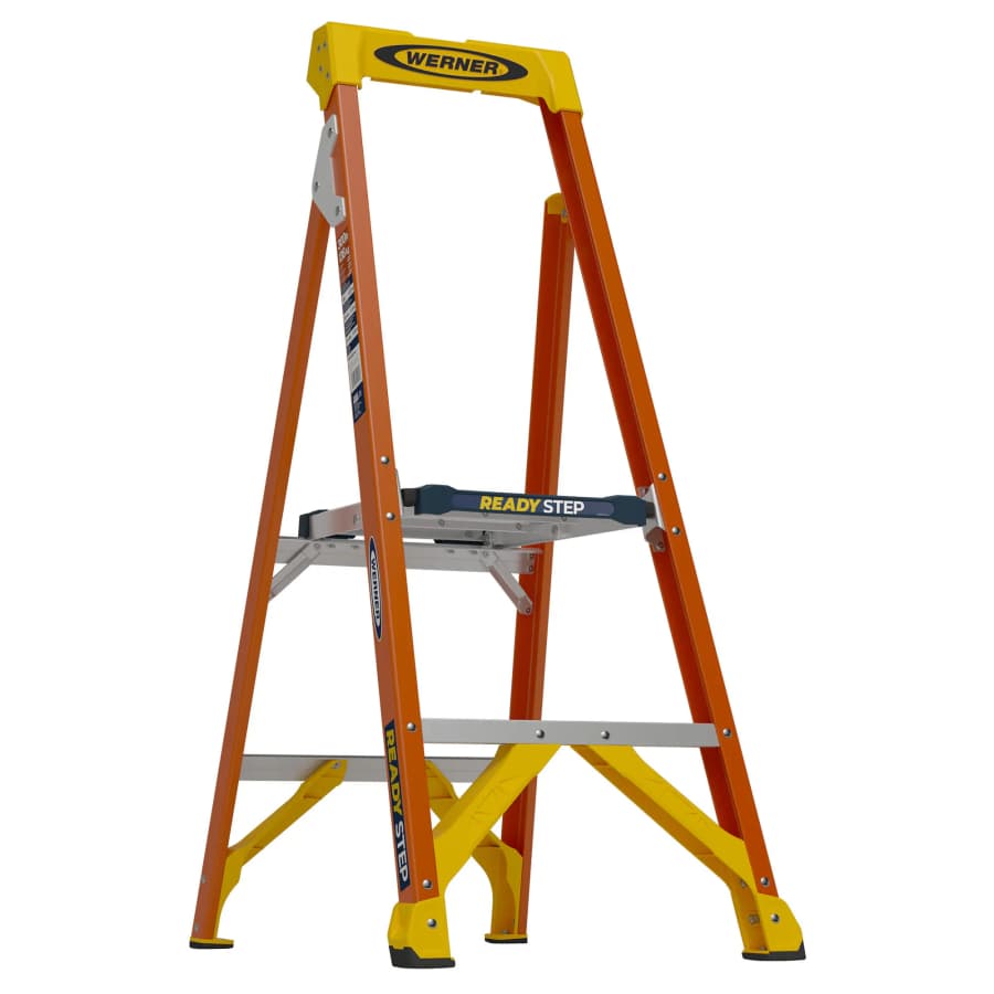 Werner Ready Step 4ft Fiberglass Step Ladder: $79