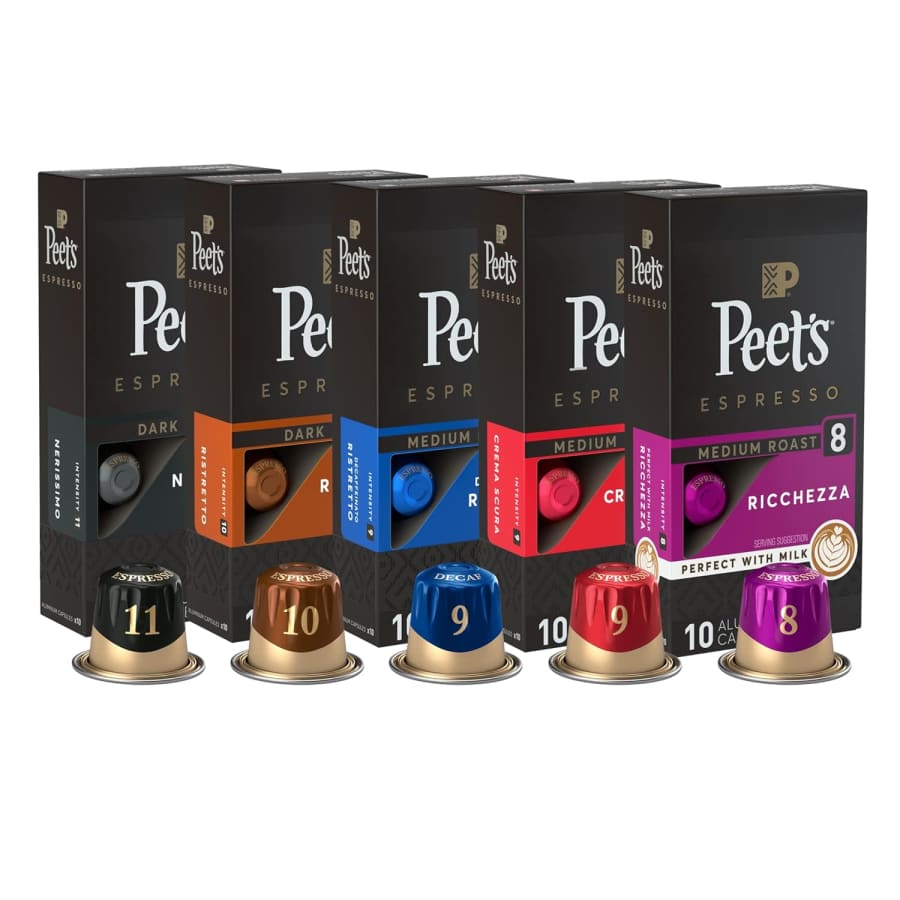 Peet's Espresso Capsules 50-Count Variety Pack: $24 via Sub & Save Peet's Espresso Capsules 50-Count Variety Pack: $24 via Sub & Save