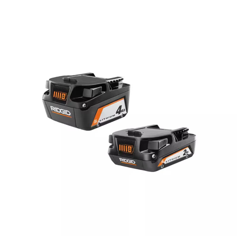 Ridgid 18V Lithium-Ion 4.0Ah Battery and 2.0Ah Battery: $69