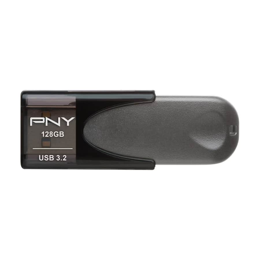 PNY Elite Turbo Attache 4 128GB USB 3.2 Flash Drive: $7 PNY Elite Turbo Attache 4 128GB USB 3.2 Flash Drive: $7