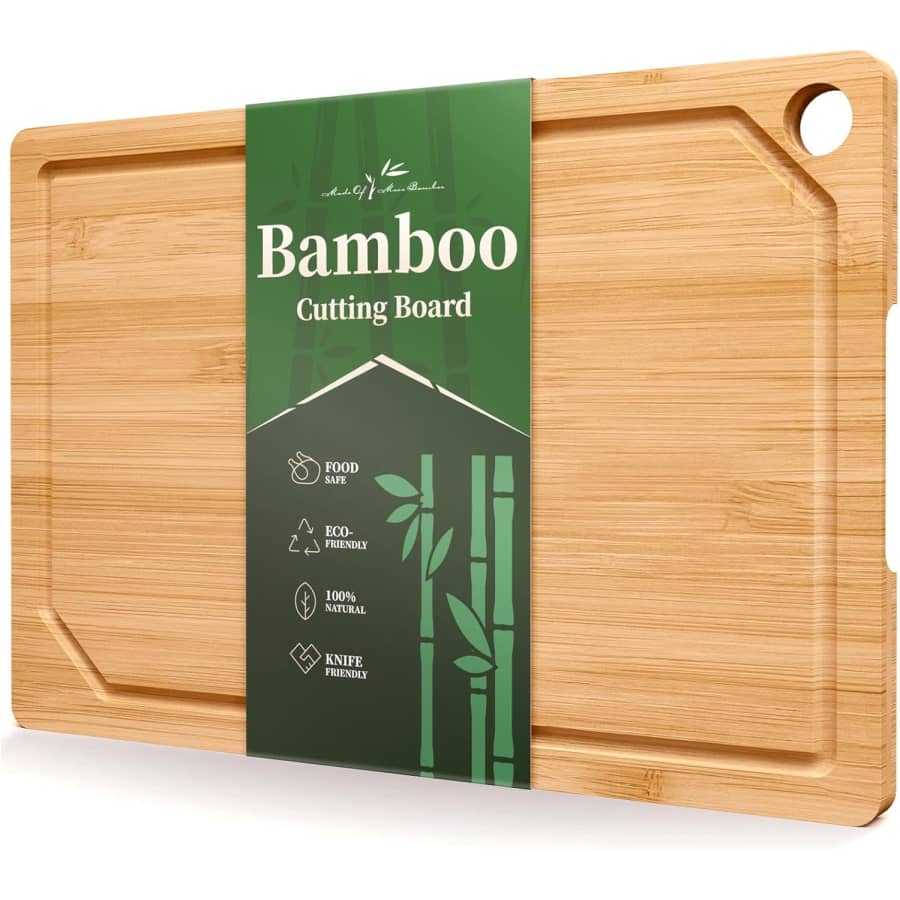 Kitsure 15" x 10" Bamboo Cutting Board: $9.99 Kitsure 15" x 10" Bamboo Cutting Board: $9.99