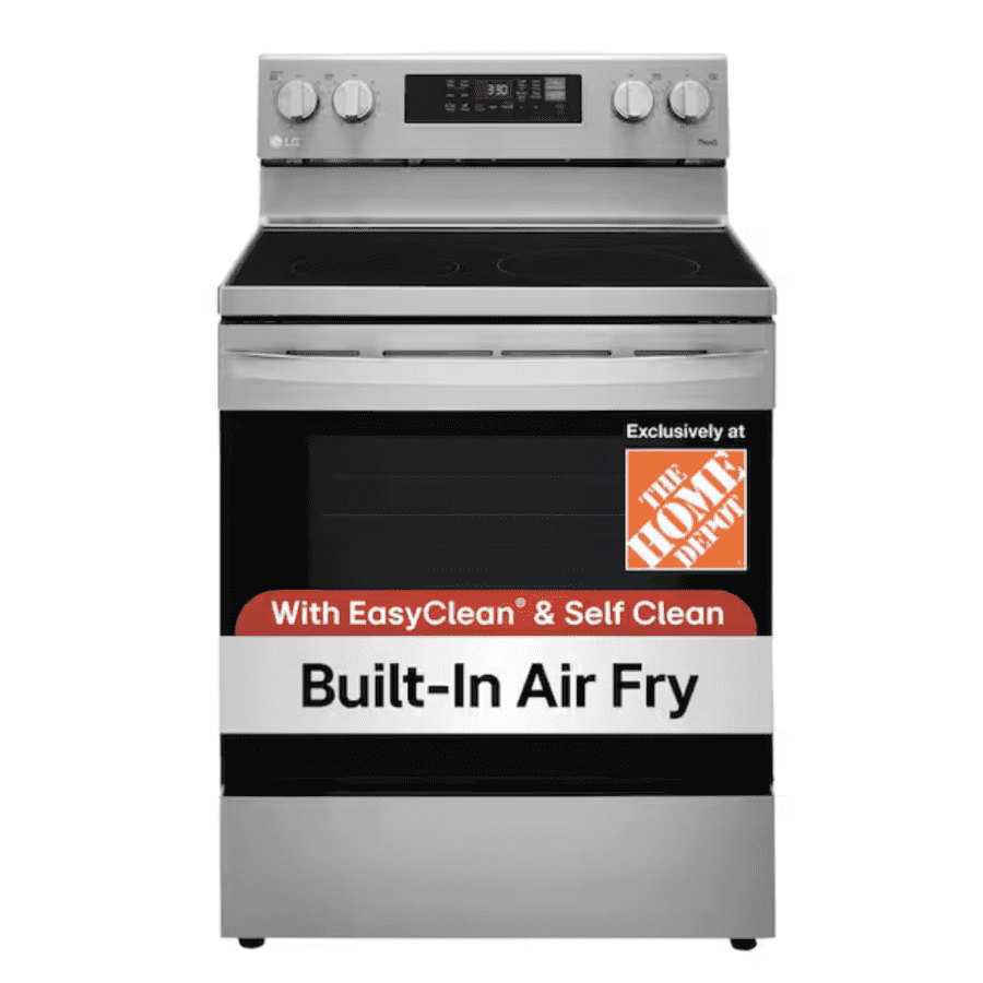 LG 30" 6.3-cu. ft. Smart Wi-Fi Enabled Fan Convection Electric Range Oven: $698