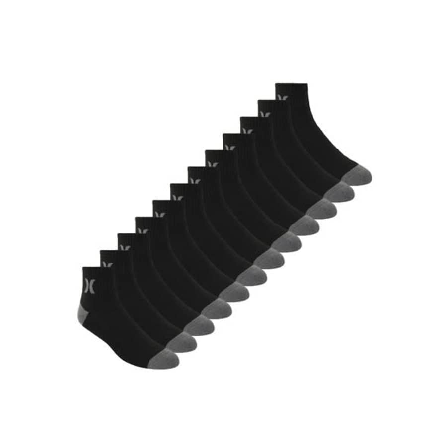 Hurley Men's Quarter Crew Socks 12-Pack: $17.99 Hurley Men's Quarter Crew Socks 12-Pack: $17.99