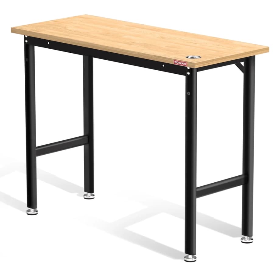 WorkPro 48"x20" Garage Workbench w/ Leveling Foot: $117