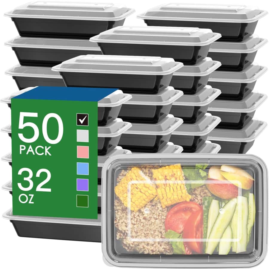 32-oz. Meal Prep Container 50-Pack: $22 32-oz. Meal Prep Container 50-Pack: $22