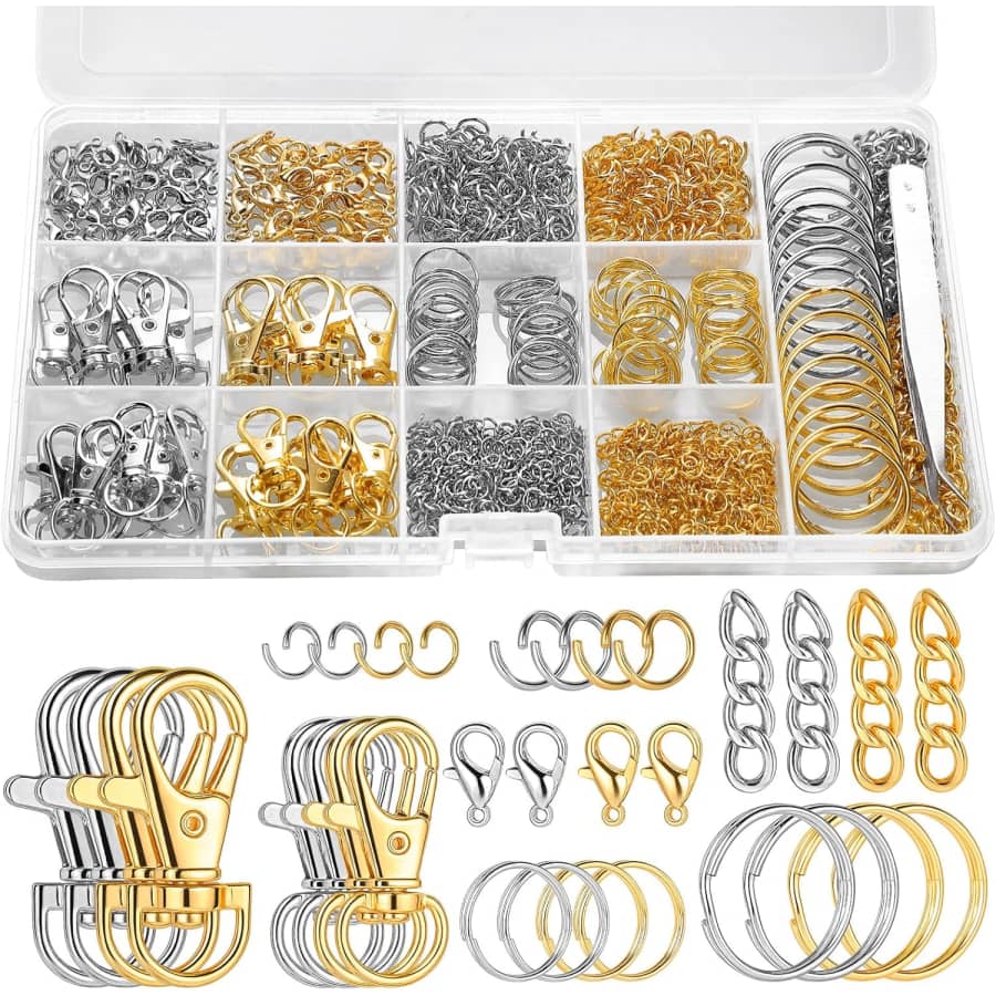 1,130-Piece Keychain Making Kit: $8.09