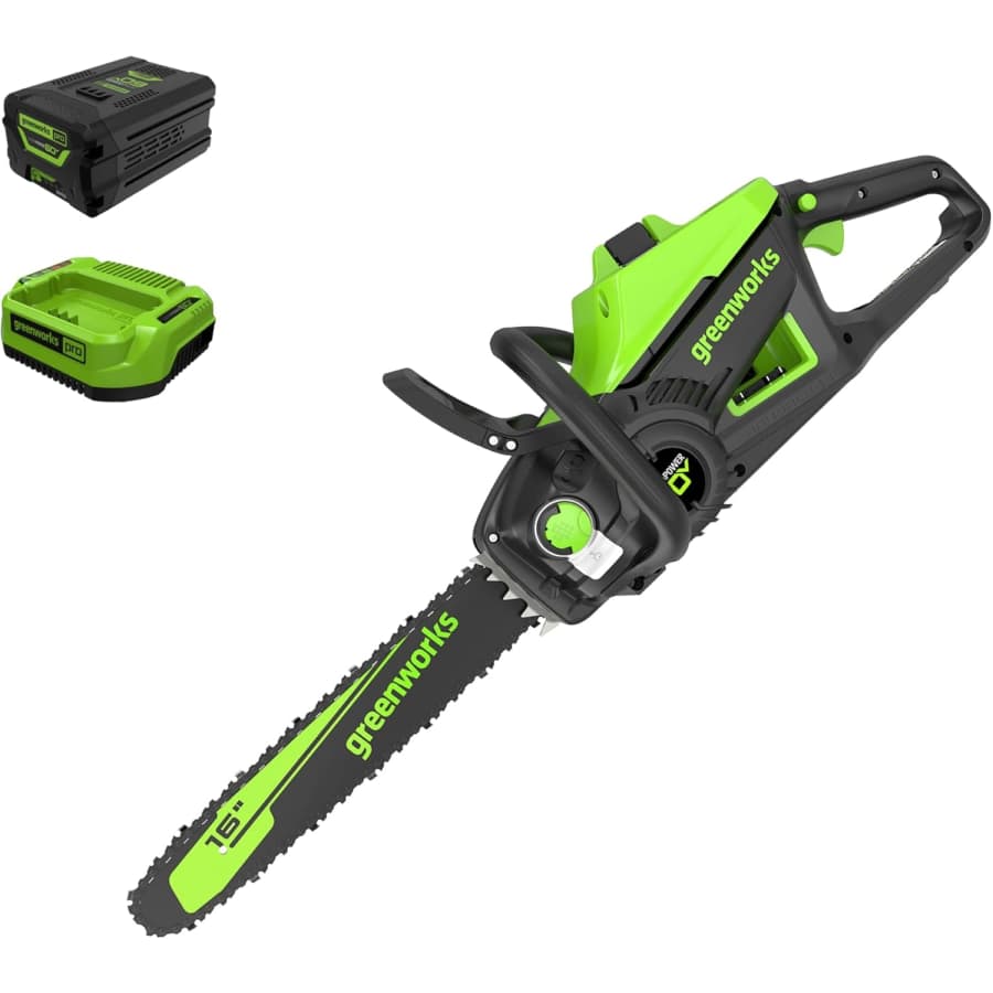 Greenworks 60V 16" Brushless Cordless Chainsaw: $150