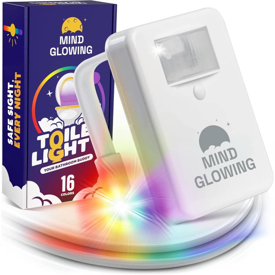Mind-Glowing Toilet Light with Motion Sensor: $7.16 w/ Prime