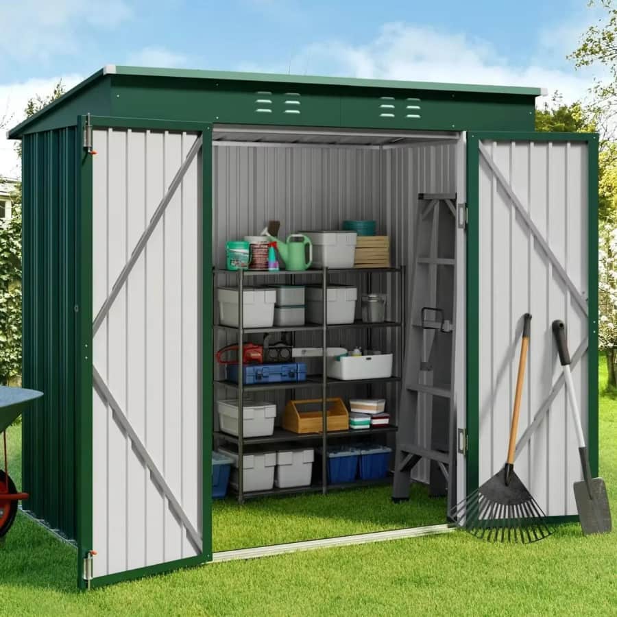 6x4-Foot Outdoor Storage Shed: $117 in cart 6x4-Foot Outdoor Storage Shed: $117 in cart