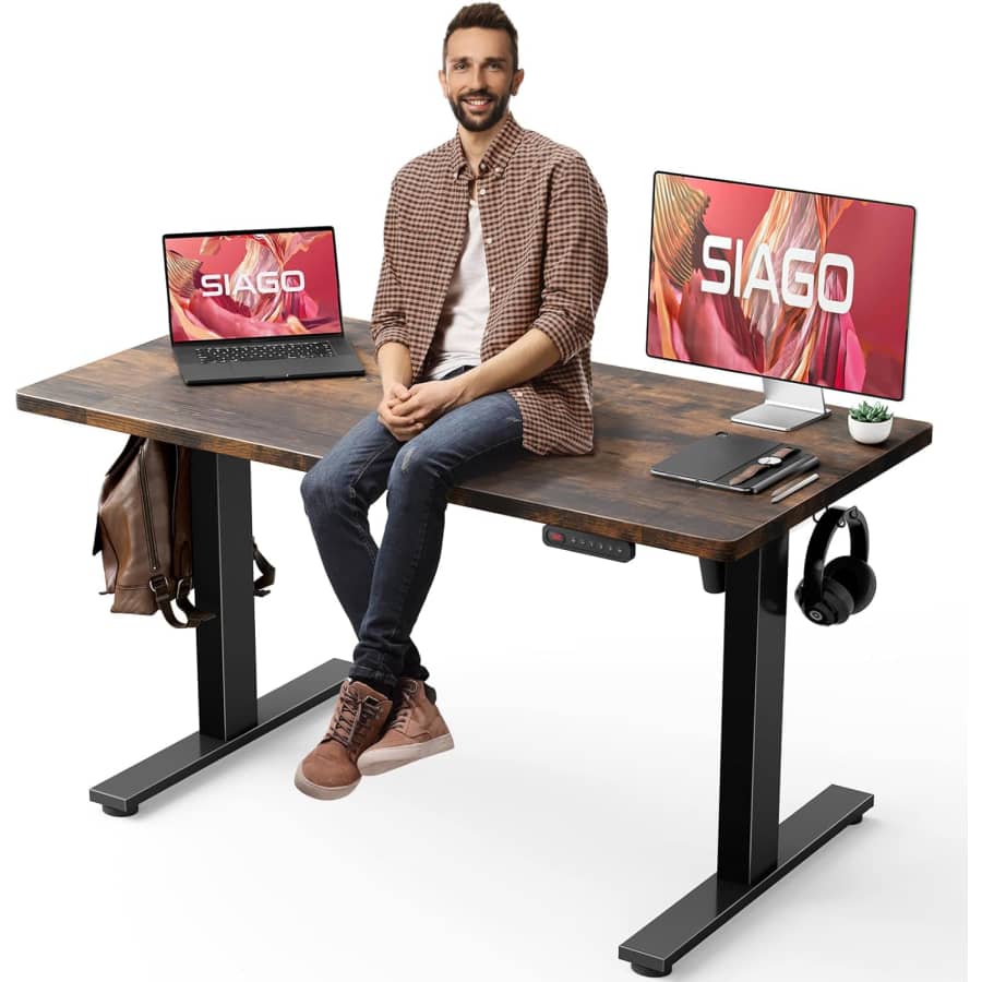 Siago 48" Electric Sit/Stand Desk: $100 Siago 48" Electric Sit/Stand Desk: $100