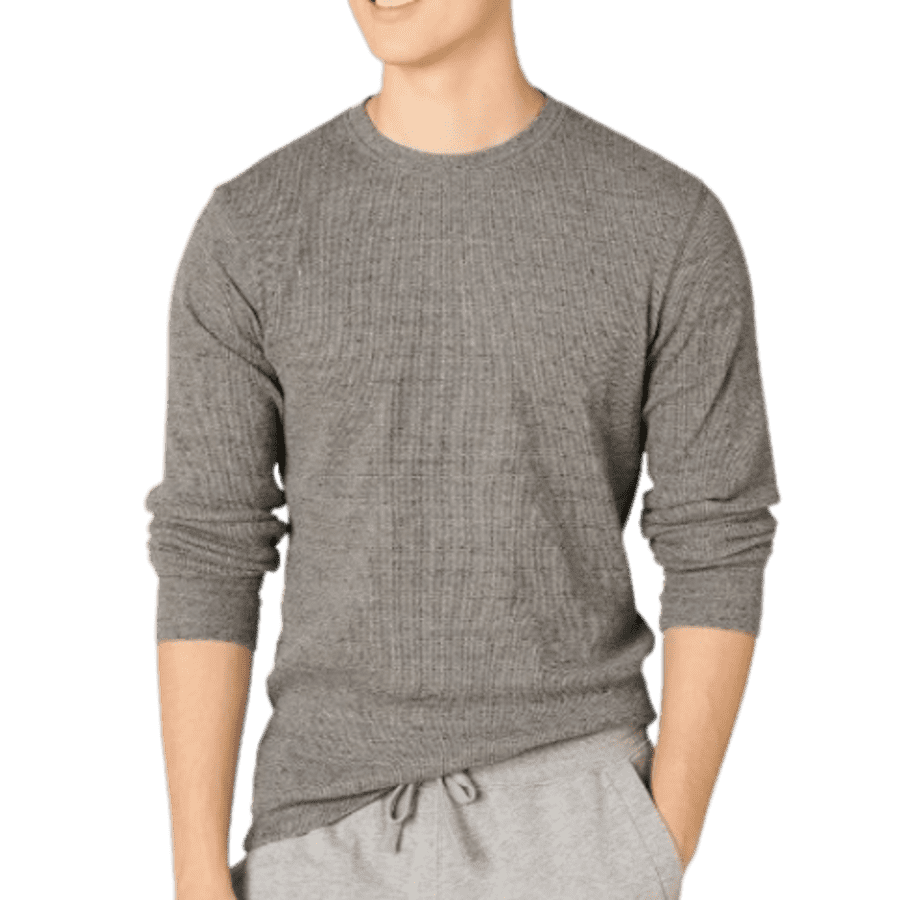 Amazon Essentials Men's Slim-Fit Long-Sleeve Waffle Shirt: $13 Amazon Essentials Men's Slim-Fit Long-Sleeve Waffle Shirt: $13