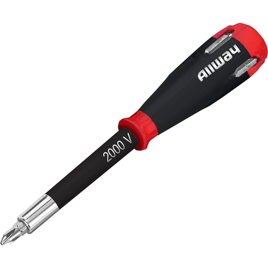 Allway SD41 5-in-1 Lightweight Safety Shockproof Screwdriver with 4 Bits: $4.83