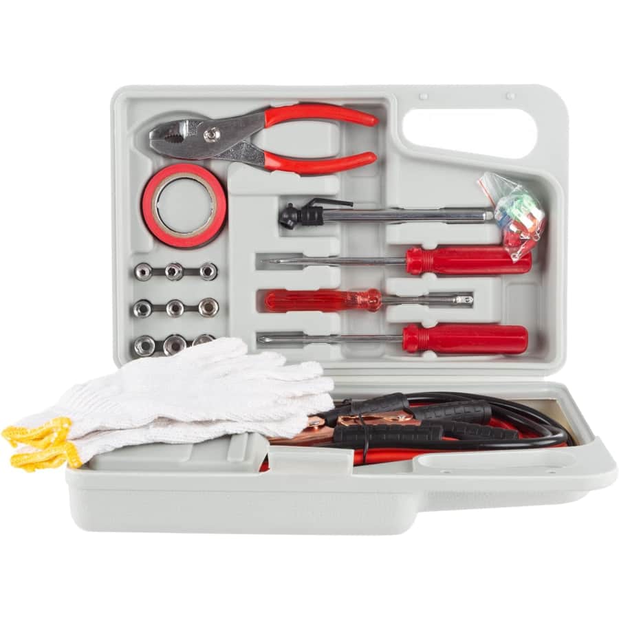 30-Piece Roadside Emergency Car Kit with Case: $15