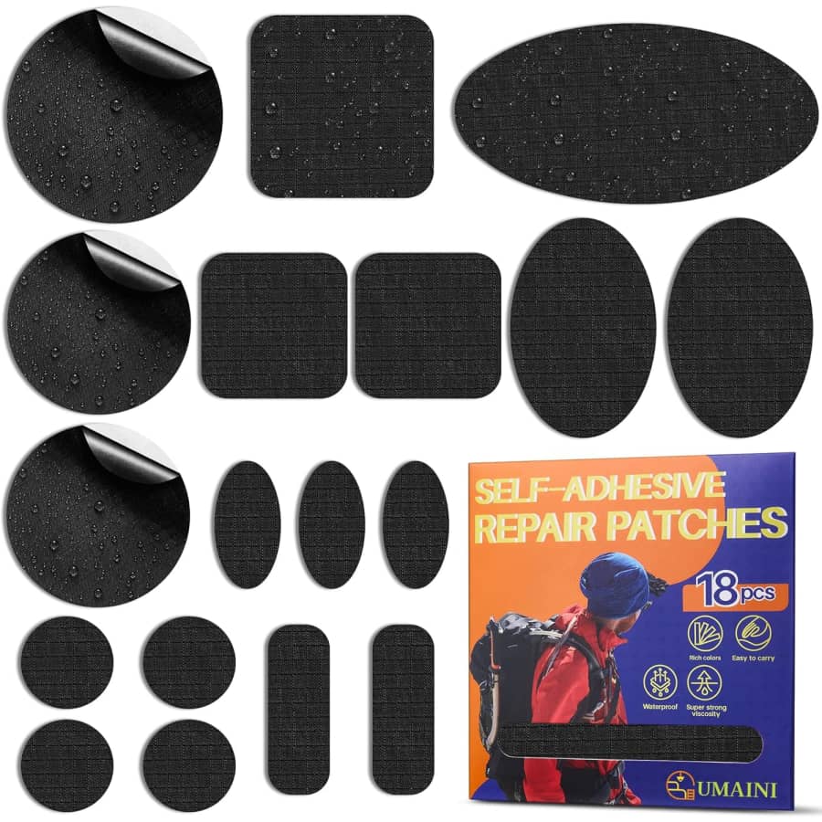 Down Jacket Repair Patch Kit 18-Pack: $6.49