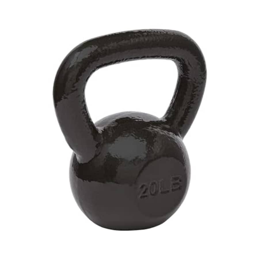 Amazon Basics 20-lb Cast Iron Kettlebell: $24