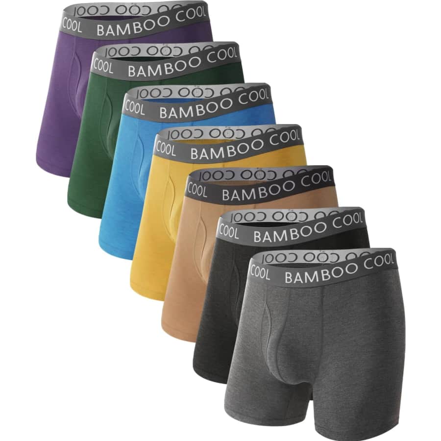 Bamboo Cool Men's ComfortSoft Boxer Briefs 7-Pack: $43.34 Bamboo Cool Men's ComfortSoft Boxer Briefs 7-Pack: $43.34