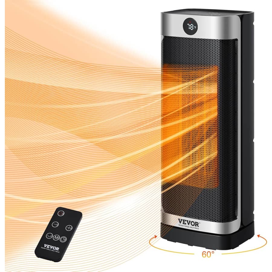 Vevor 16" 2-Level Electric Space Heater w/ Remote Control: $27 Vevor 16" 2-Level Electric Space Heater w/ Remote Control: $27