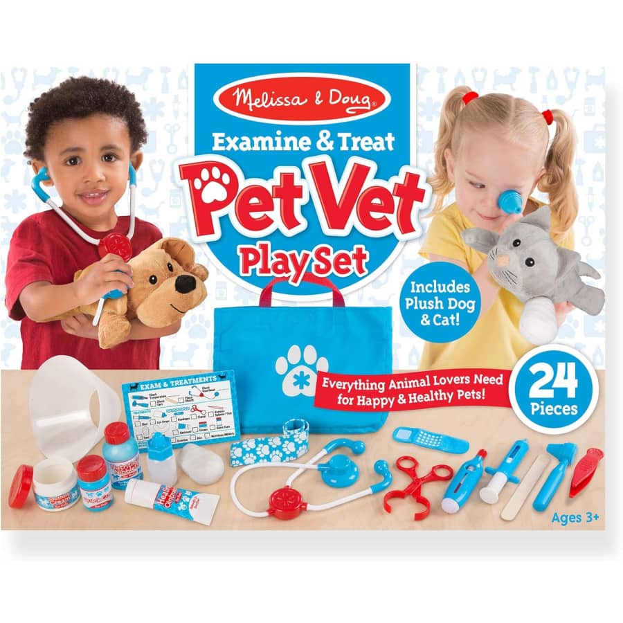 Melissa & Doug Examine & Treat Pet Vet Play Set: $14.99