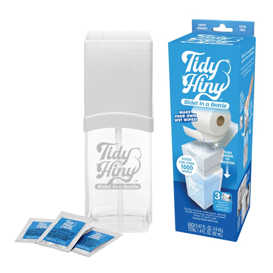 Tidy Hiny "Bidet in a Bottle" Toilet Tissue Moistener: $4 Tidy Hiny "Bidet in a Bottle" Toilet Tissue Moistener: $4